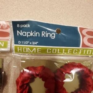 Vintage Home Collection napkin rings nos sealed 2 packs of 8 1 1/2 x 3/4